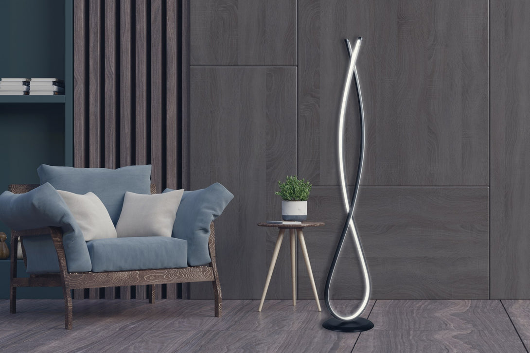 Podna lampa Infinity Black - Multicolor-Vasdom.hr