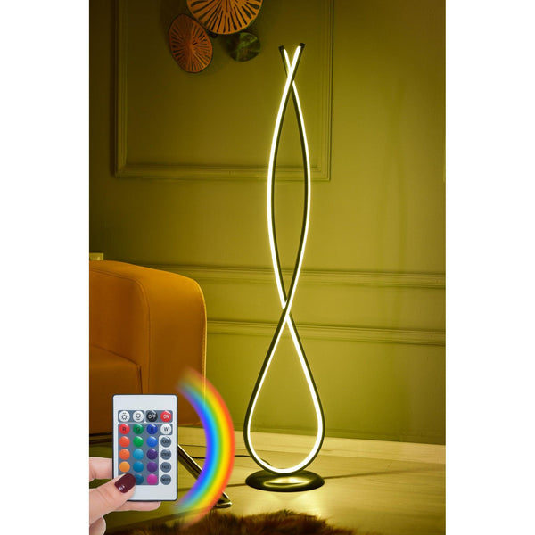 Podna lampa Infinity Black - Multicolor-Vasdom.hr