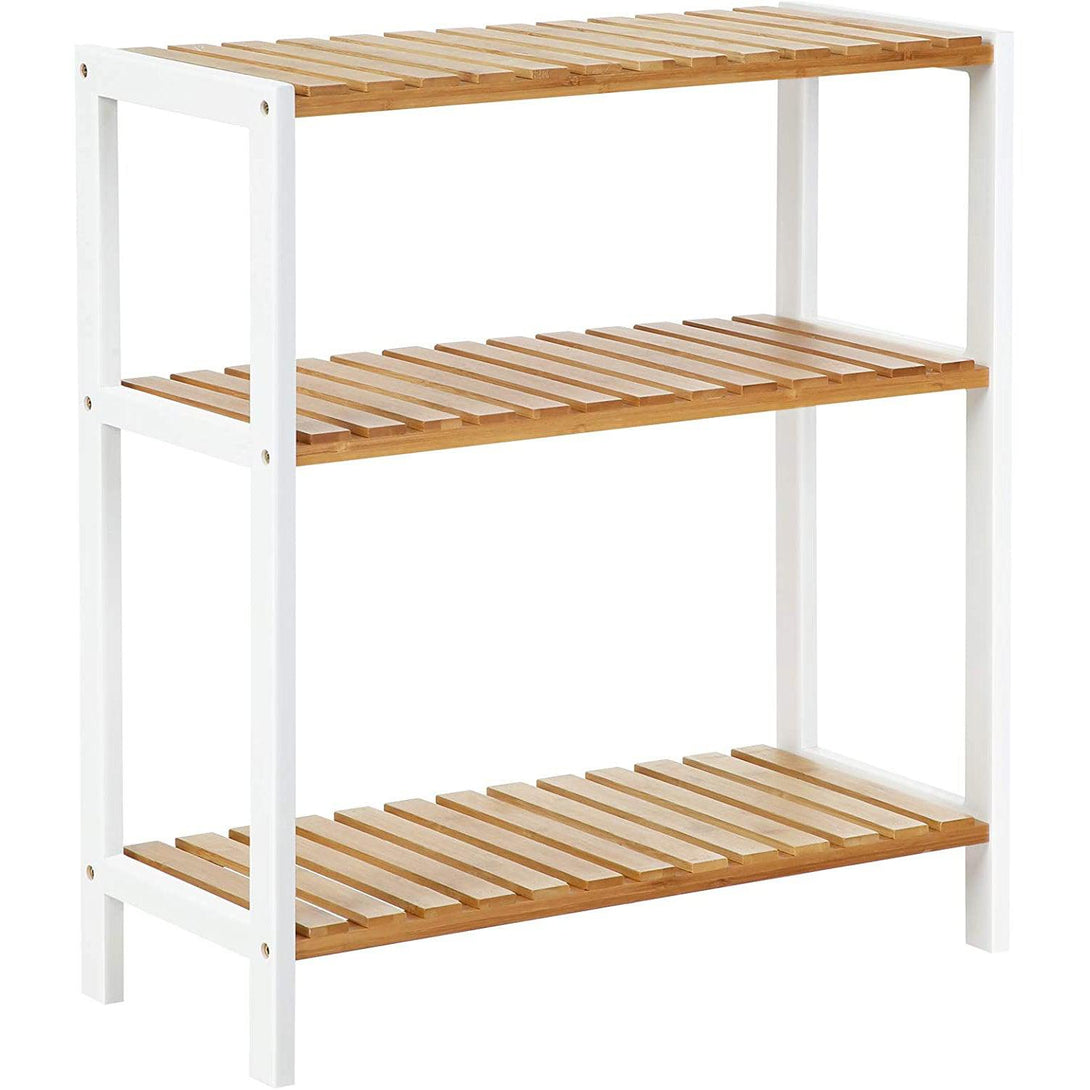 Polica od bambusa, stalak za cipele na 3 razine 60 x 66 x 26 cm | SONGMICS-Vasdom.hr