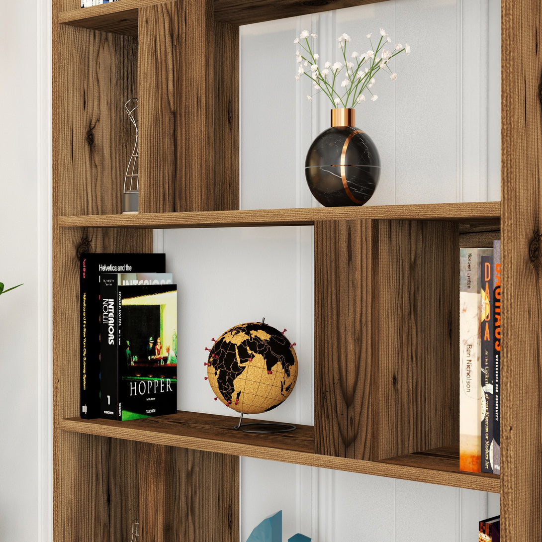 Polica za knjige Lima - Walnut-Vasdom.hr