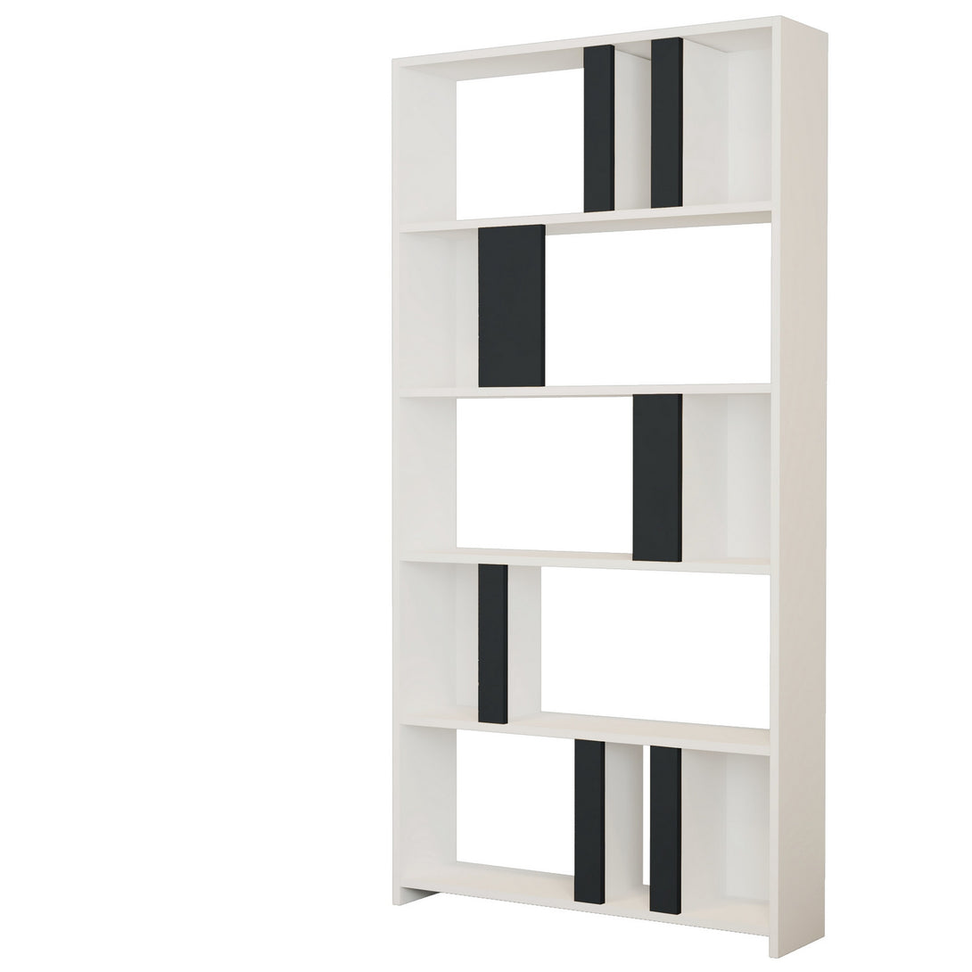 Polica za knjige Lima - White, Anthracite-Vasdom.hr