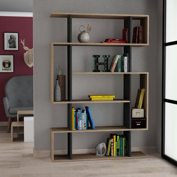 Polica za knjige Mito - Sonoma Oak, Anthracite-Vasdom.hr