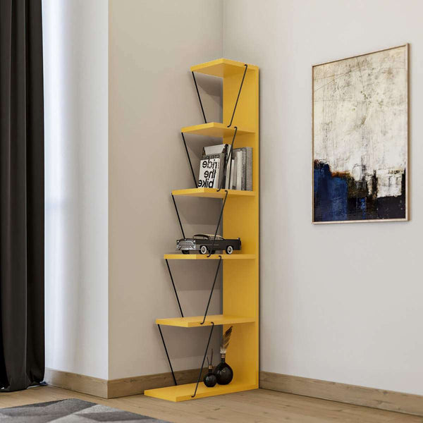 Polica za knjige Tlos - Yellow-Vasdom.hr