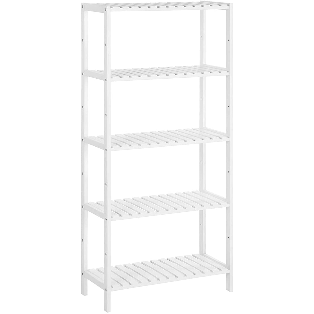 Polica za odlaganje, 5 razina s 9 podesivih visina 60 x 130 x 26 cm, bijela | SONGMICS-Vasdom.hr