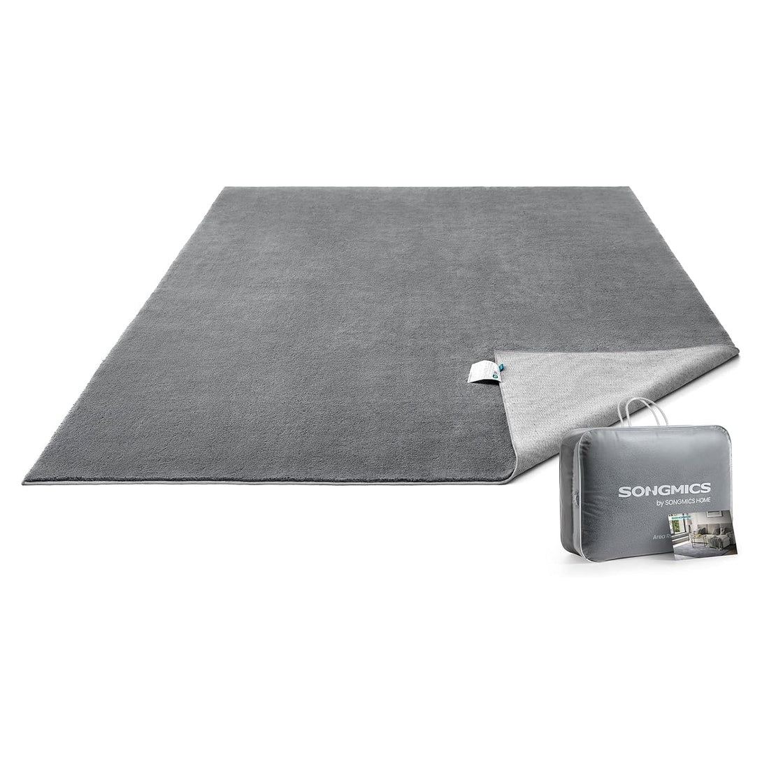 Protuklizni tepih 200 x 290 cm, mekan i moderan tepih za svaku prostoriju, sivi | SONGMICS-Vasdom.hr
