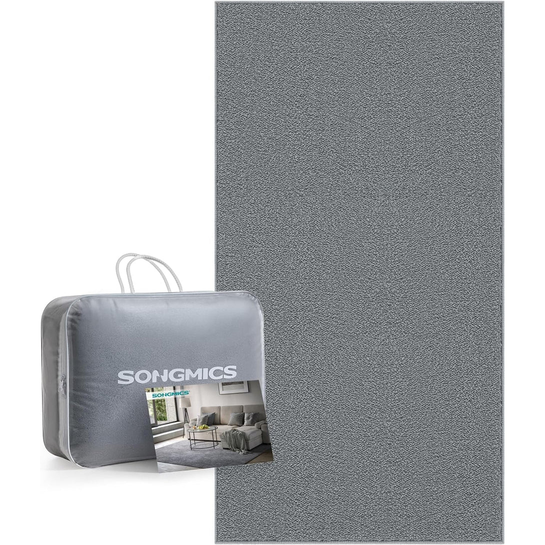 Protuklizni tepih 80 x 150 cm, mekan i moderan tepih za svaku prostoriju, sivi | SONGMICS-Vasdom.hr