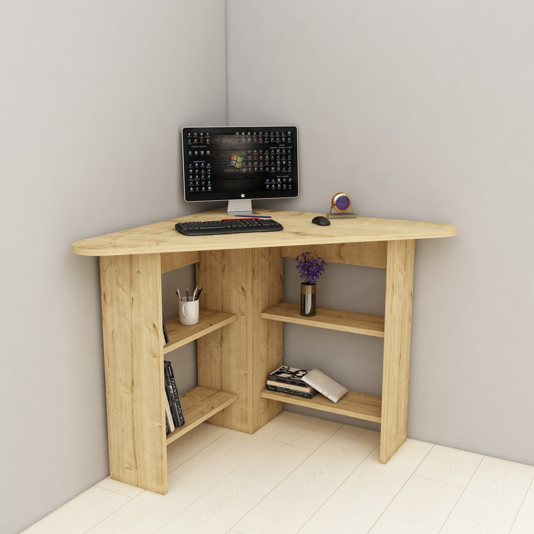 Radni stol Corner - Sapphire Oak-Vasdom.hr