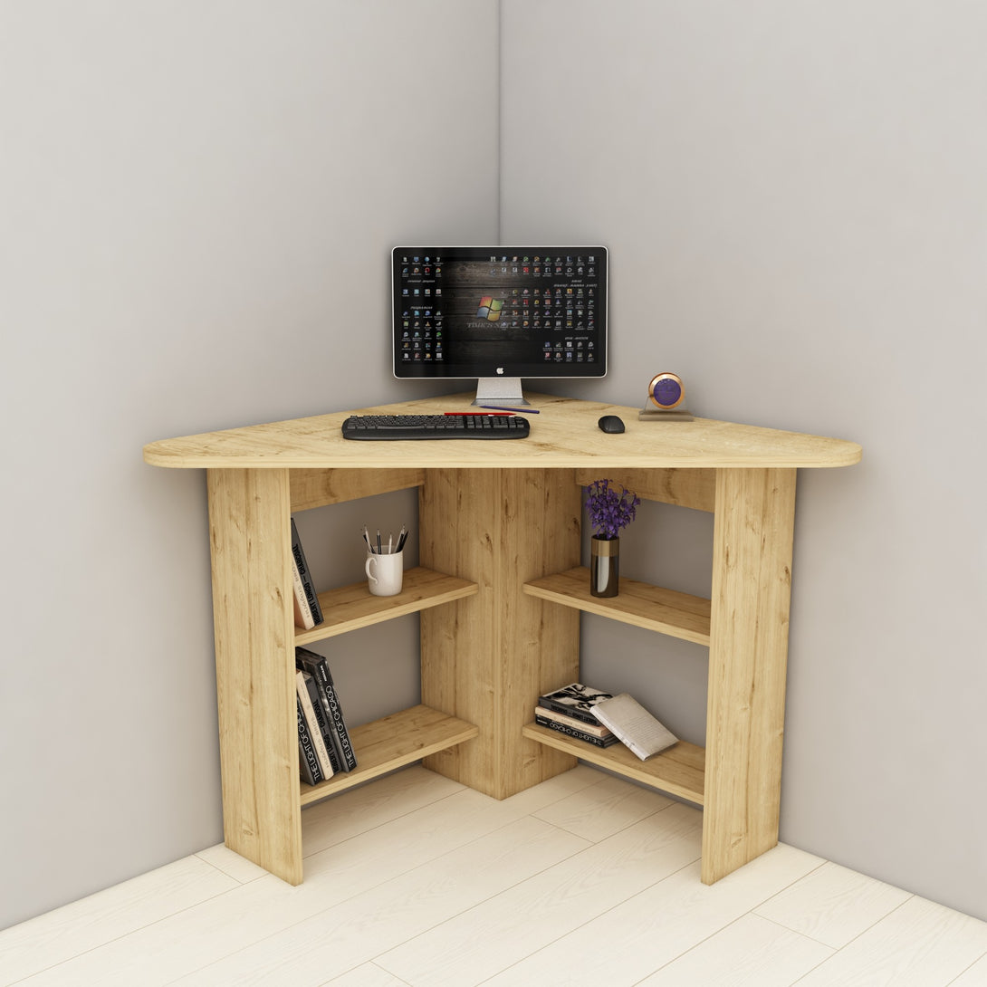 Radni stol Corner - Sapphire Oak-Vasdom.hr