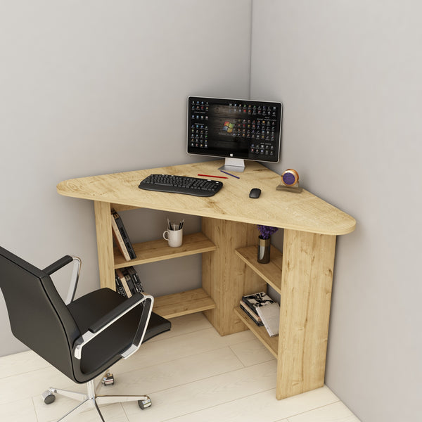 Radni stol Corner - Sapphire Oak-Vasdom.hr