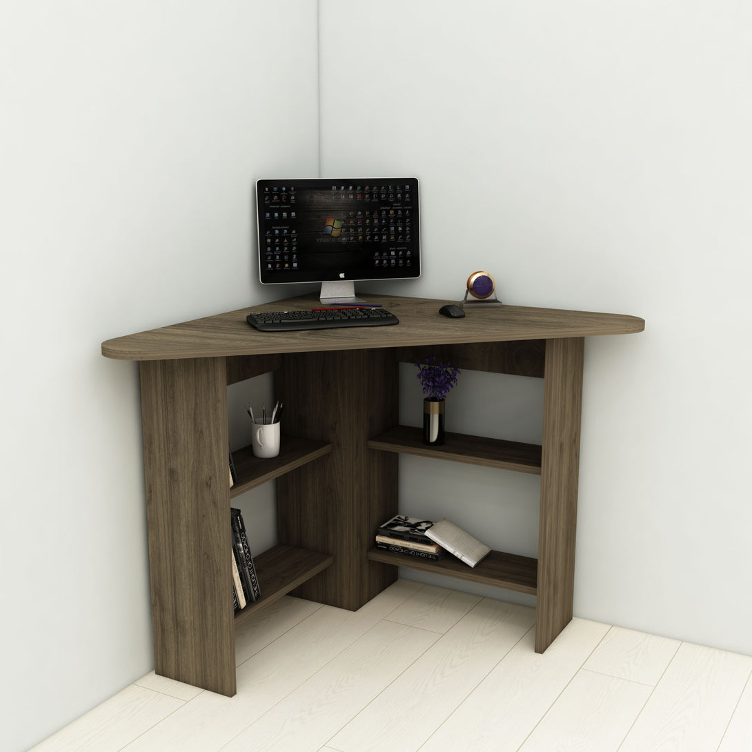 Radni stol Corner - Walnut-Vasdom.hr