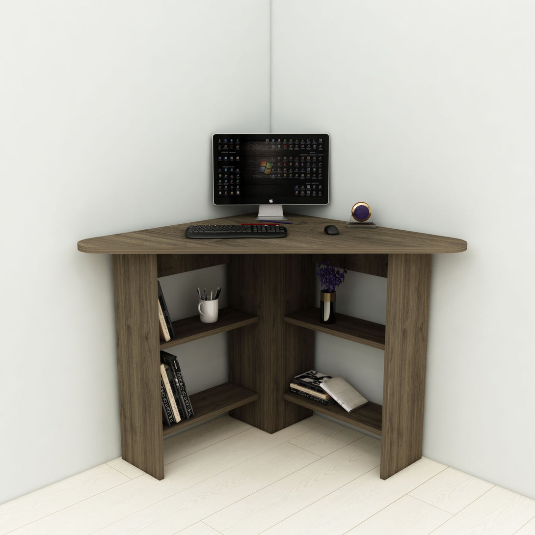 Radni stol Corner - Walnut-Vasdom.hr