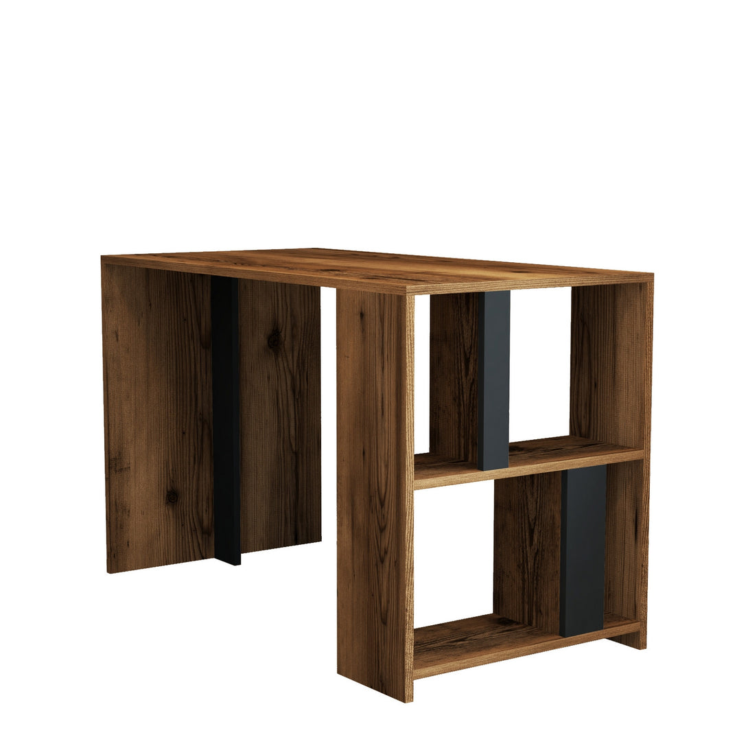 Radni stol Lima - Walnut, Anthracite-Vasdom.hr