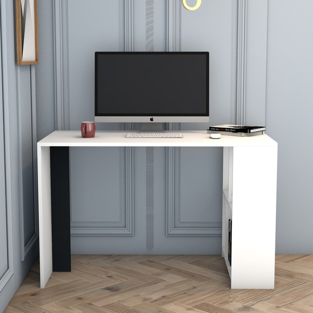 Radni stol Lima - White, Anthracite-Vasdom.hr