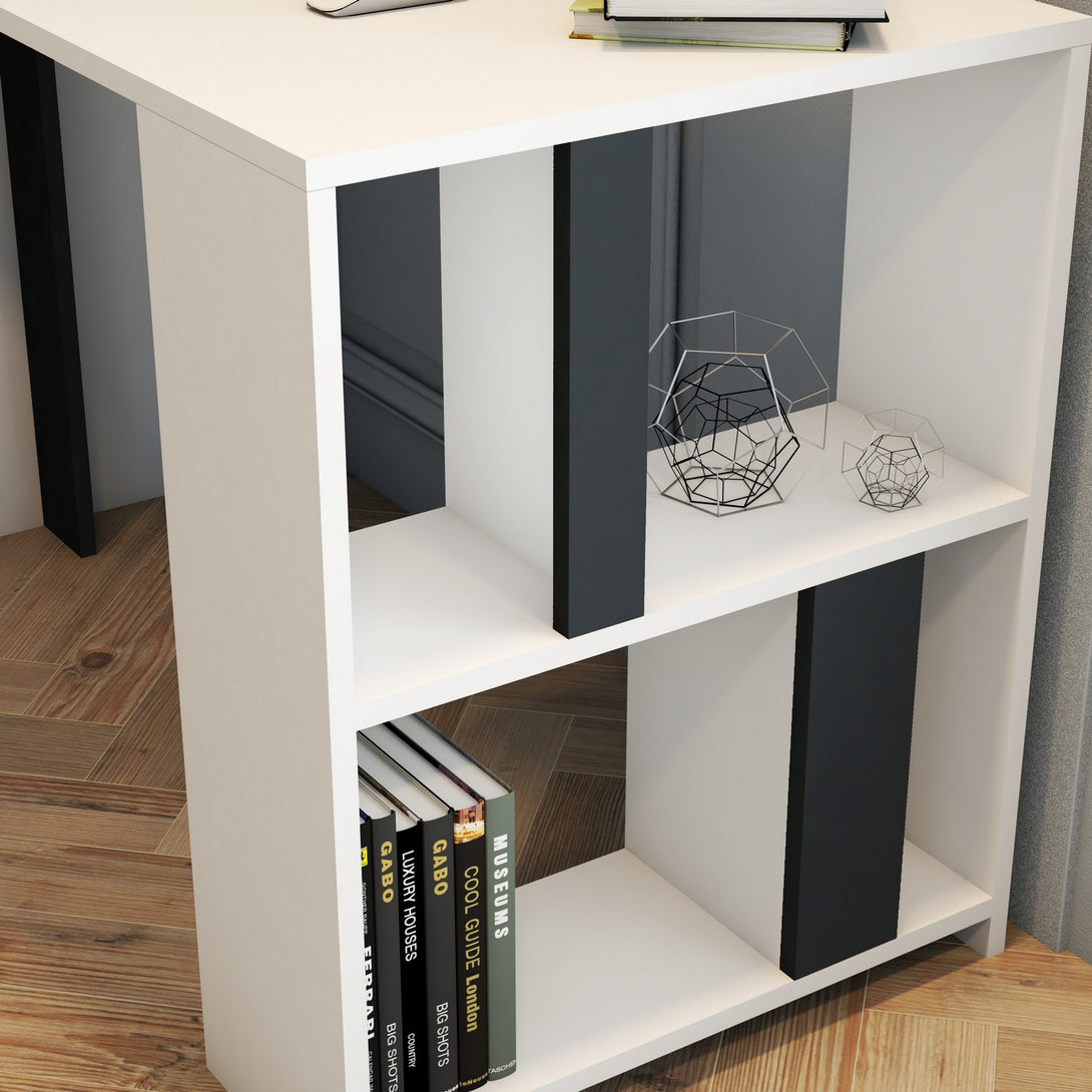 Radni stol Lima - White, Anthracite-Vasdom.hr