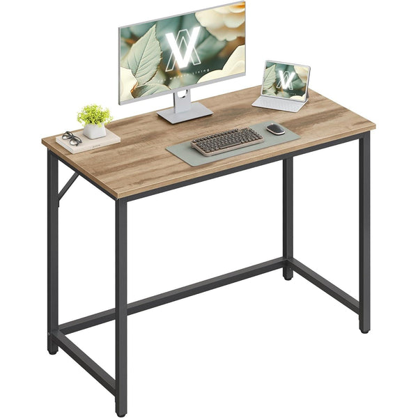 Radni stol za računalo, pisaći stol, 100 x 50 x 76 cm, smeđa i crna boja | VASAGLE-Vasdom.hr