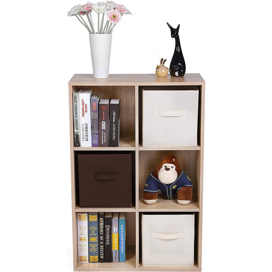 Regal sa 6 odjeljaka 65,5 x 30,5 x 97,5 cm u boji hrasta | VASAGLE-Vasdom.hr