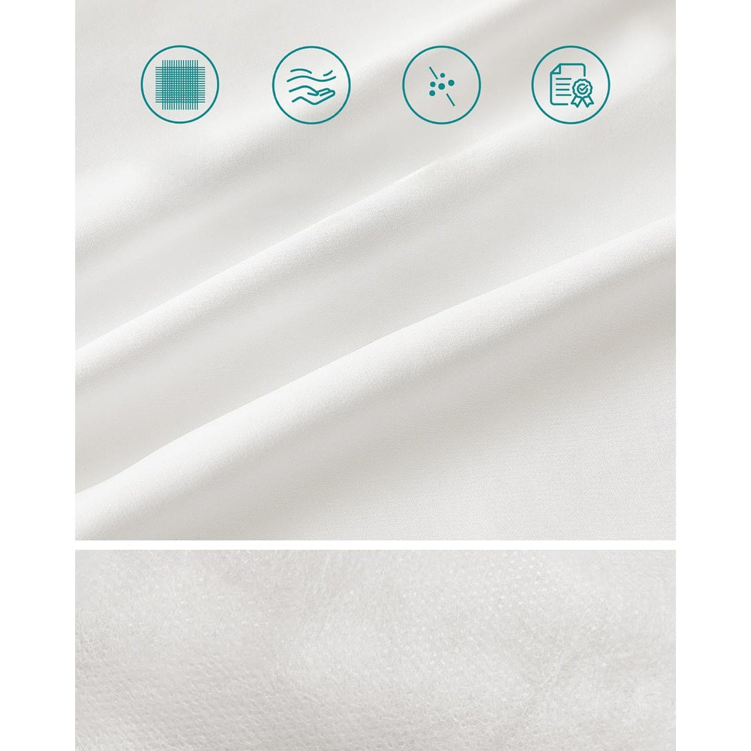 Set od 2 jastuka 80 x 80 cm, perivi u perilici na 60°, pahuljasto bijeli | SONGMICS-Vasdom.hr