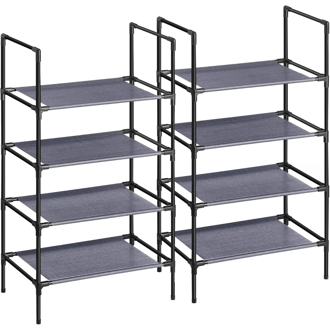 Set od 2 stalka za cipele s 4 razine, 28 x 45 x 80 cm, sive boje | SONGMICS-Vasdom.hr