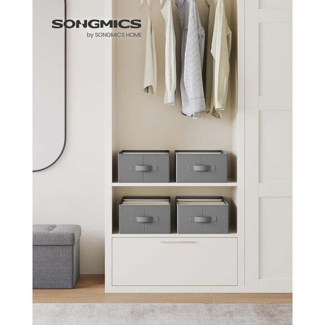 Set od 4 kutije za pohranu, organitatori ladica, 42 x 30 x 17 cm, sivi | SONGMICS-Vasdom.hr