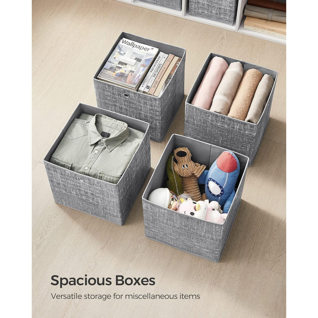 Set od 6 kutija za pohranu, 33x33x33 cm, sive boje | SONGMICS-Vasdom.hr