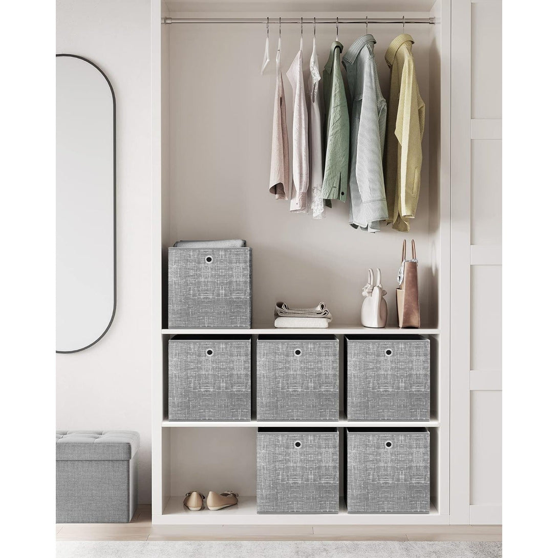 Set od 6 kutija za pohranu, 33x33x33 cm, sive boje | SONGMICS-Vasdom.hr