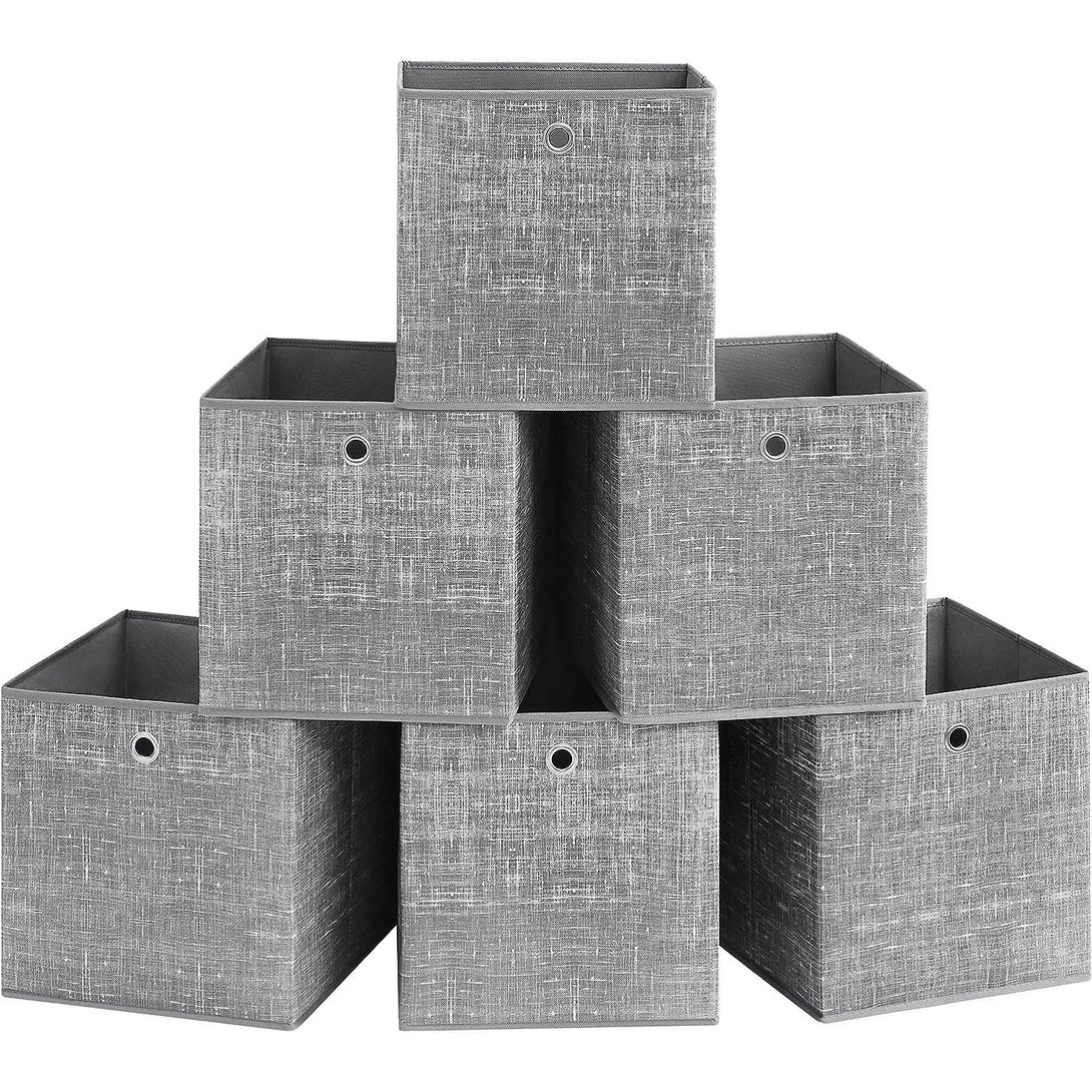 Set od 6 kutija za pohranu, 33x33x33 cm, sive boje | SONGMICS-Vasdom.hr