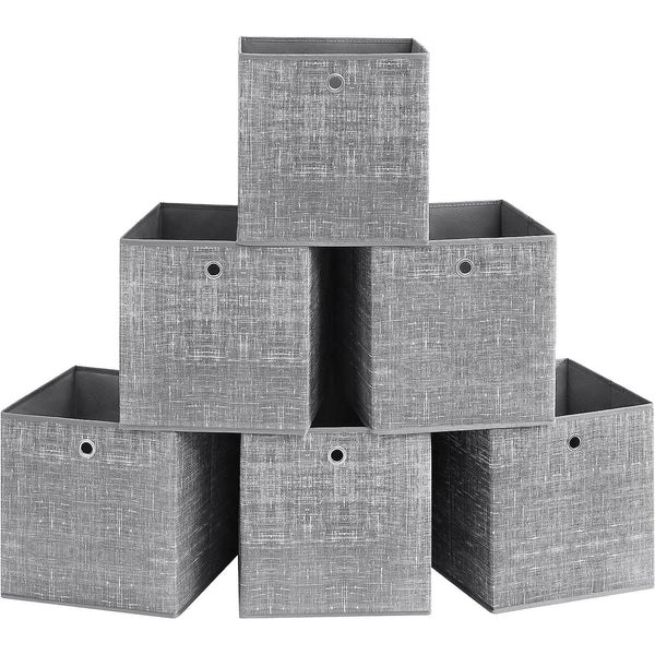 Set od 6 kutija za pohranu, 33x33x33 cm, sive boje | SONGMICS-Vasdom.hr
