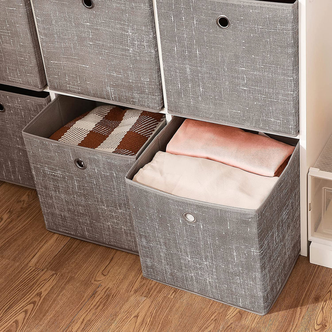 Set od 6 sklopivih kutija za odlaganje 30 x 30 x 30 cm, taupe | SONGMICS-Vasdom.hr
