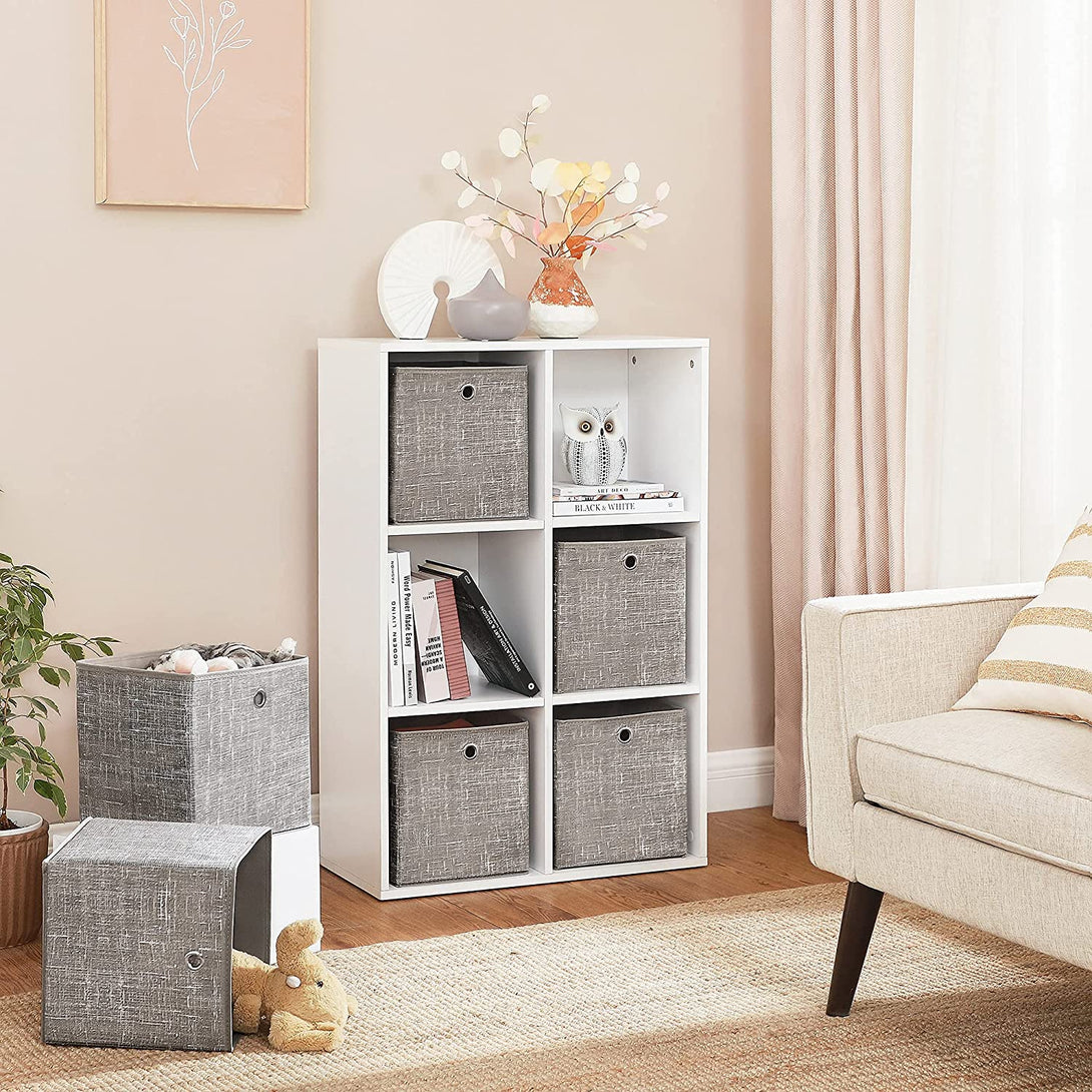 Set od 6 sklopivih kutija za odlaganje 30 x 30 x 30 cm, taupe | SONGMICS-Vasdom.hr