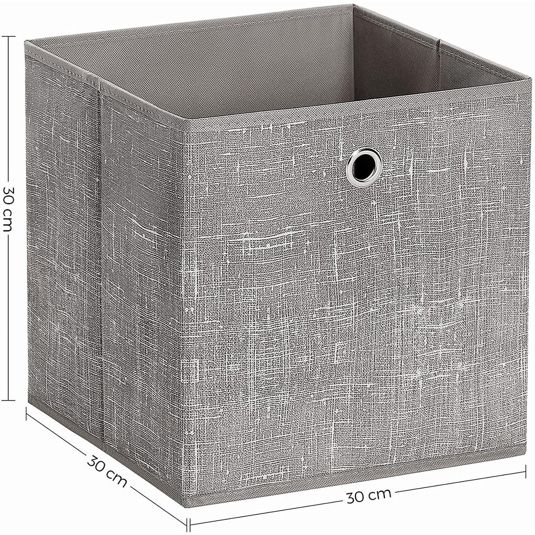Set od 6 sklopivih kutija za odlaganje 30 x 30 x 30 cm, taupe | SONGMICS-Vasdom.hr