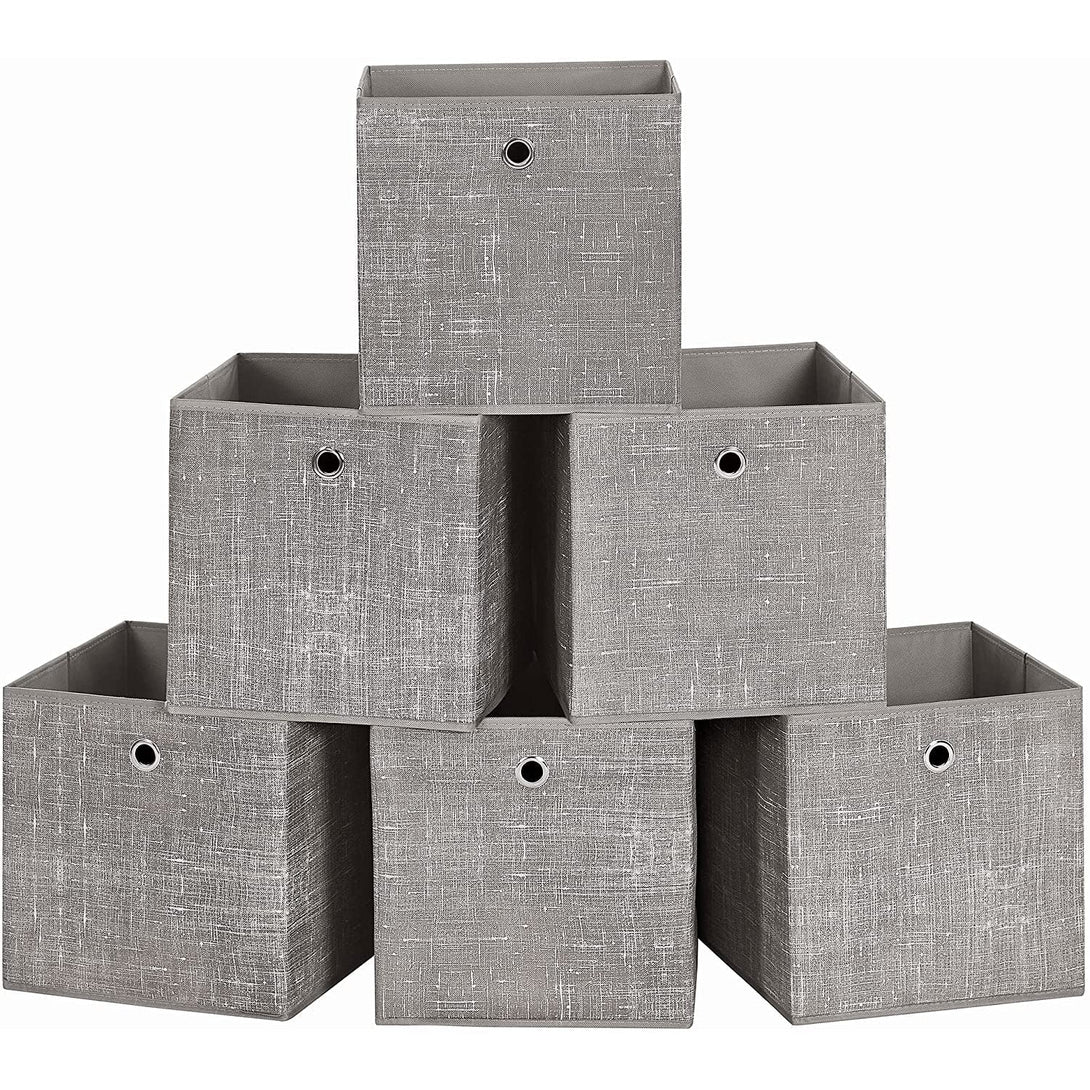 Set od 6 sklopivih kutija za odlaganje 30 x 30 x 30 cm, taupe | SONGMICS-Vasdom.hr
