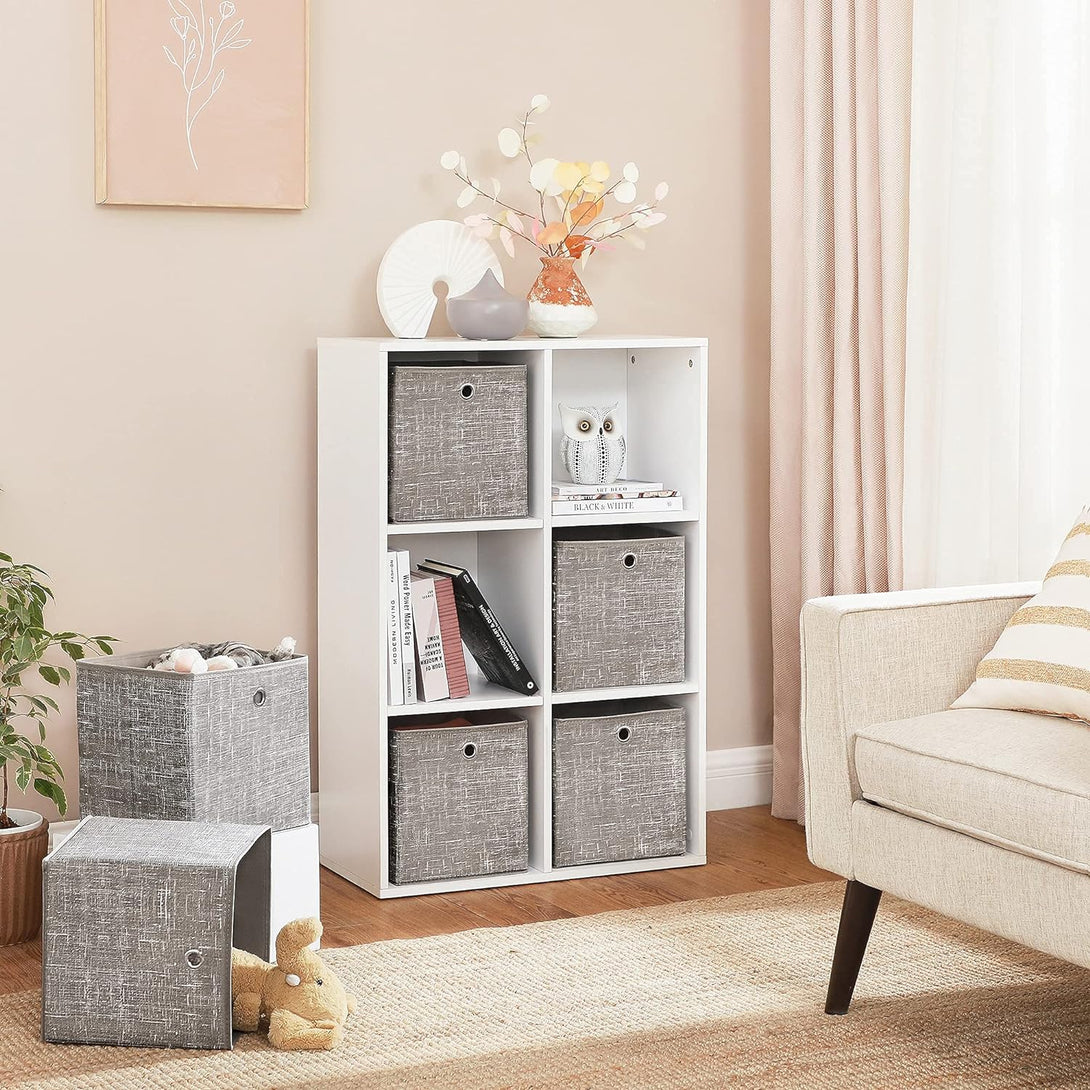 Set od 6 sklopivih kutija za odlaganje 30 x 30 x 30 cm, taupe | SONGMICS-Vasdom.hr
