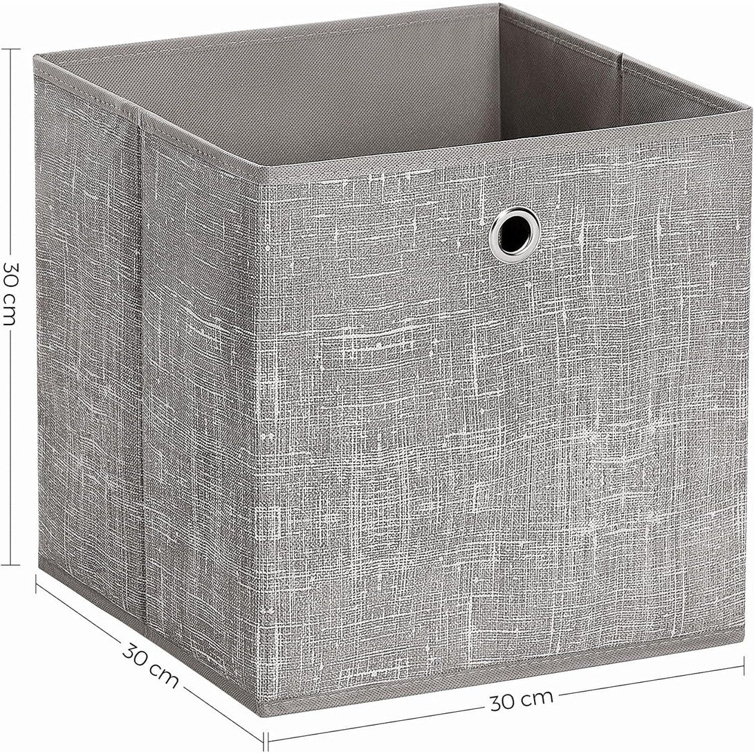 Set od 6 sklopivih kutija za odlaganje 30 x 30 x 30 cm, taupe | SONGMICS-Vasdom.hr