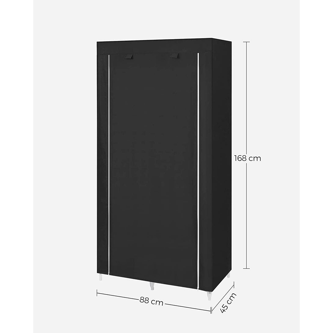 Sklopivi platneni ormar, mobilni ormar, 88x45x168 cm, crni | SONGMICS-Vasdom.hr