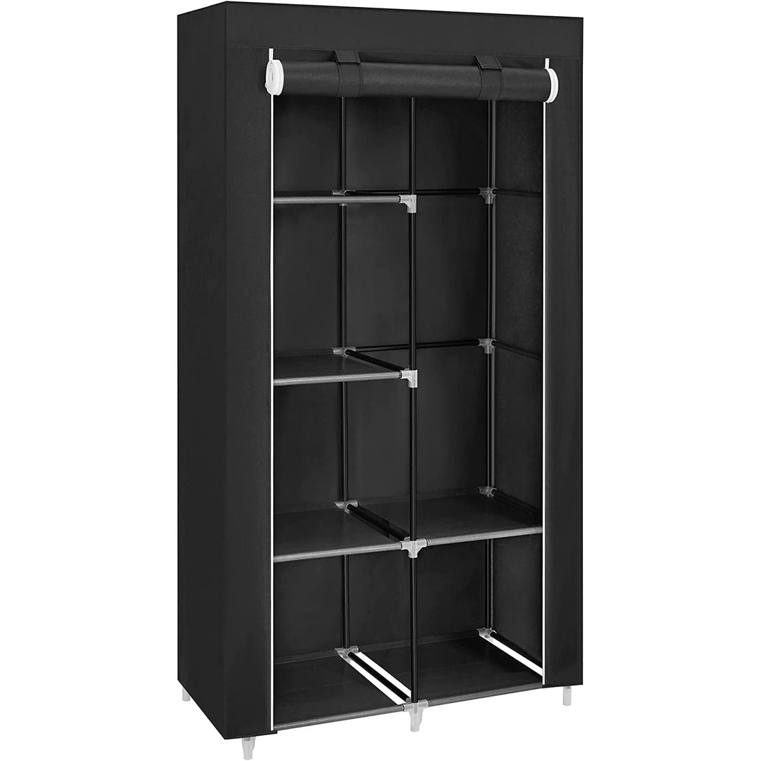 Sklopivi platneni ormar, mobilni ormar, 88x45x168 cm, crni | SONGMICS-Vasdom.hr