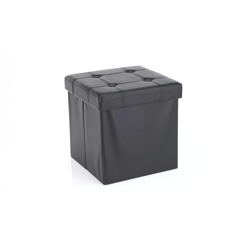 Sklopivi tabure za pohranu , nosivosti 300kg, crna, 38x38x38 cm, crne boje | SONGMICS-Vasdom.hr