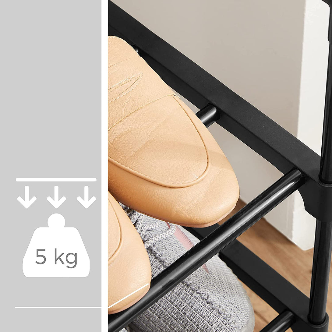 Spremište za cipele na 3 nivoa, 92 x 55 x 30,5 cm, crno | SONGMICS-Vasdom.hr