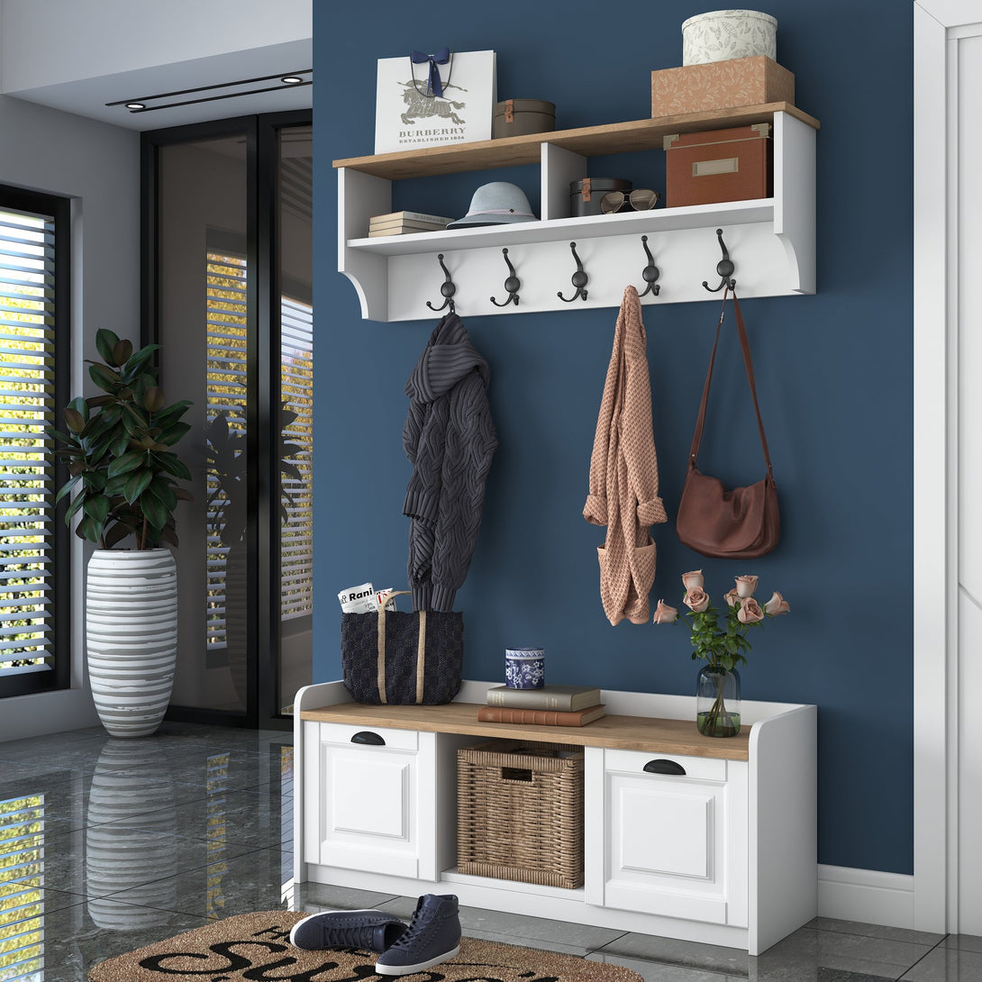 Stalak za hodnik P2 - 1636 - Walnut-Vasdom.hr