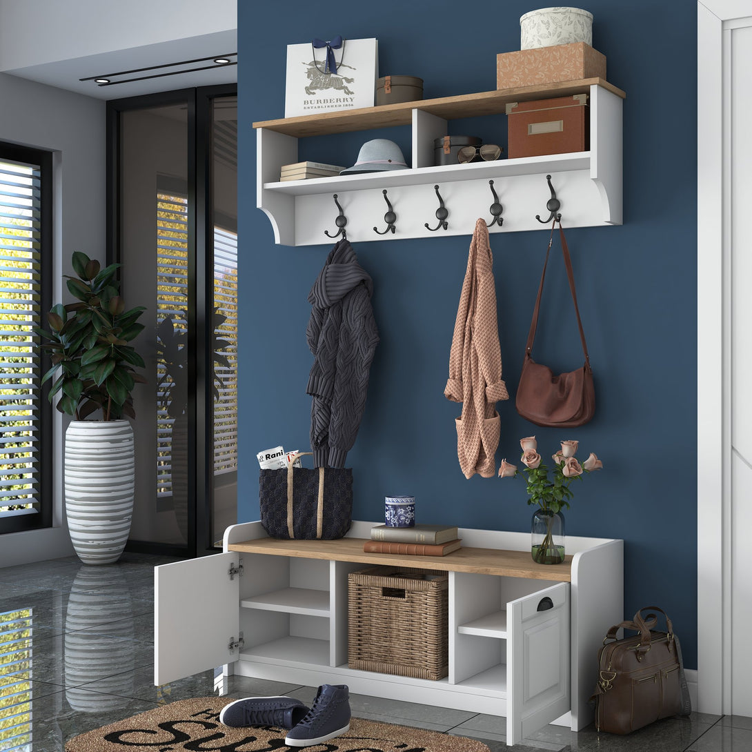 Stalak za hodnik P2 - 1636 - Walnut-Vasdom.hr