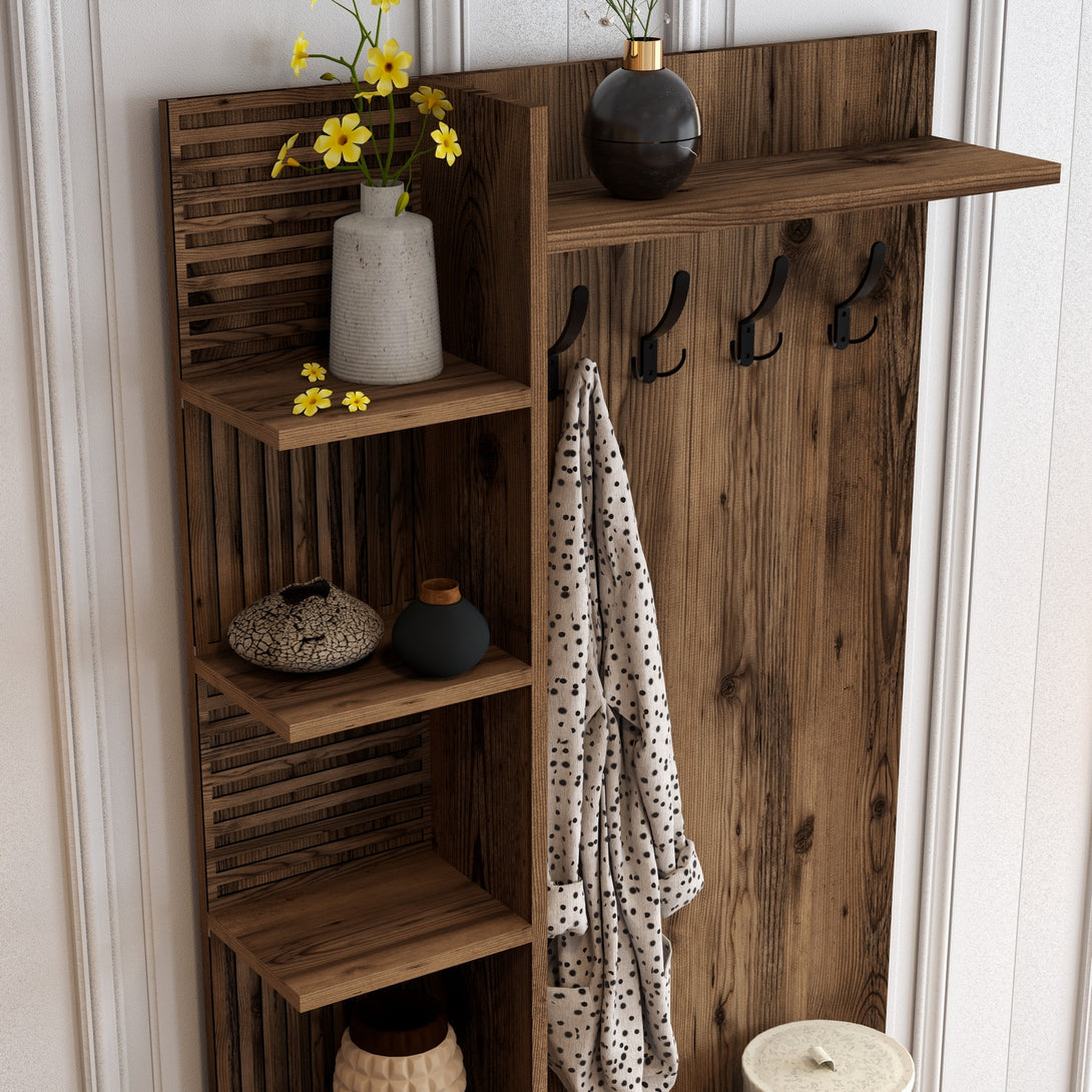 Stalak za hodnik Viyana D - Walnut-Vasdom.hr