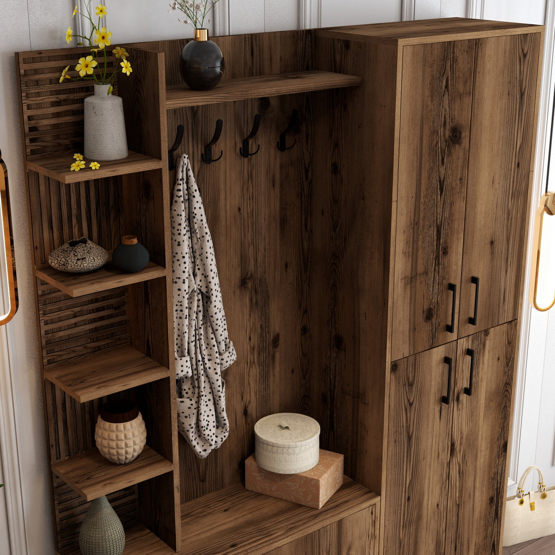 Stalak za hodnik Viyana DA - Walnut-Vasdom.hr
