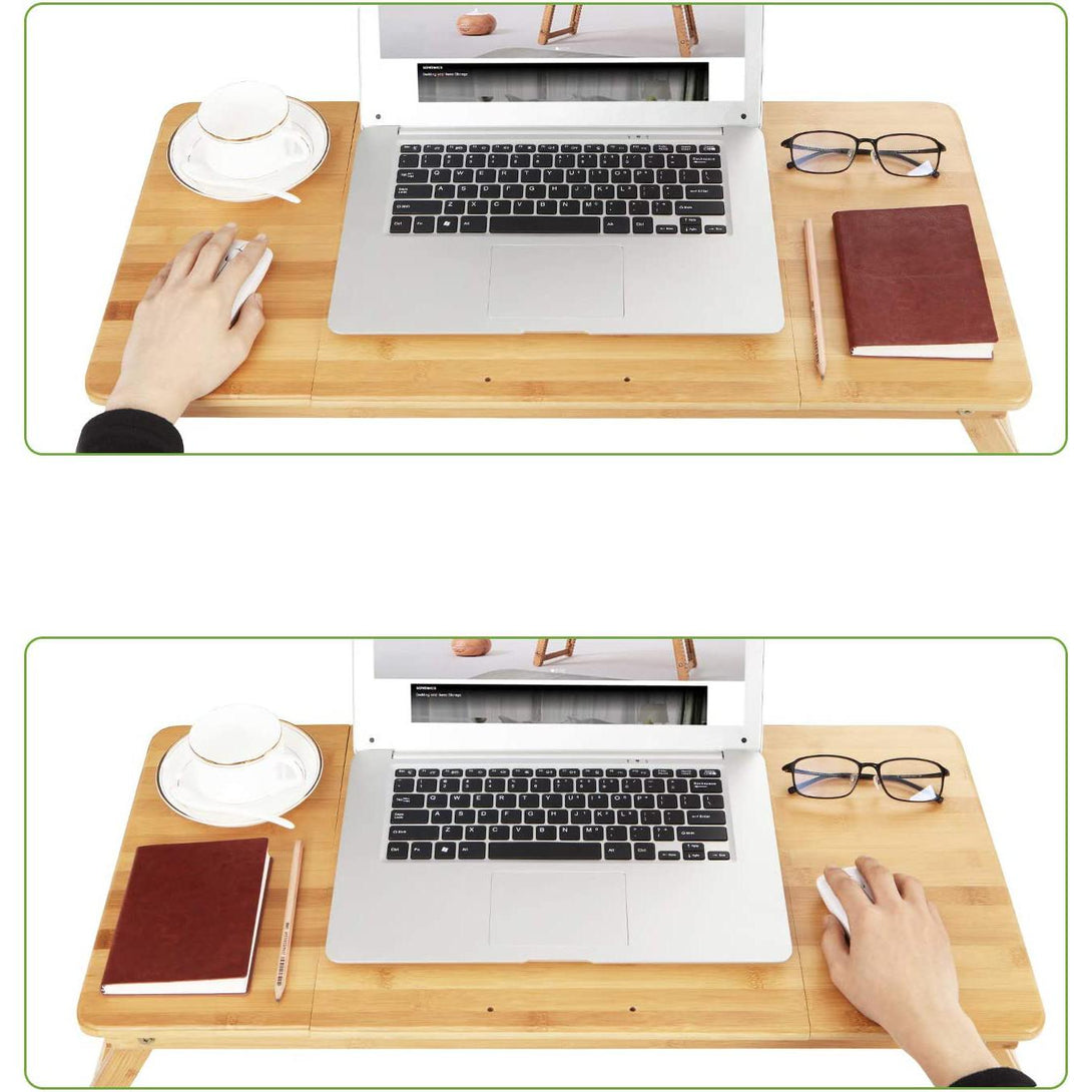 Stol za laptop od bambusa, sklopivi poslužavnik za doručak | SONGMICS-Vasdom.hr