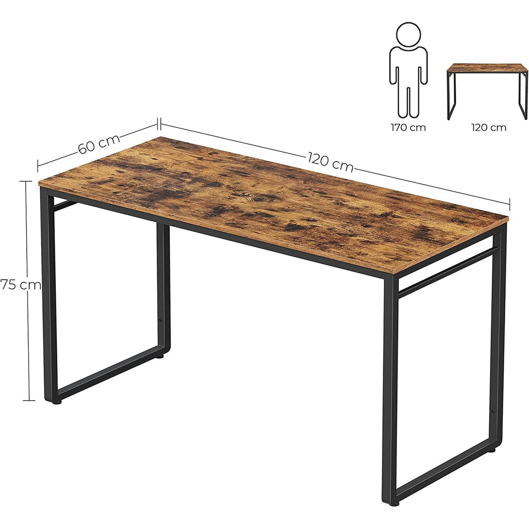 stol za računalo, stol s 8 kuka, 120 x 60 x 75 cm | VASAGLE-Vasdom.hr