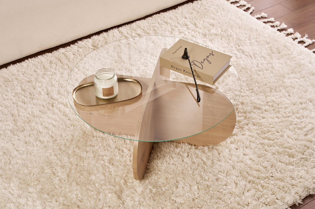 Stolić za kavu Aeris - Sapphire Oak, Transparent-Vasdom.hr