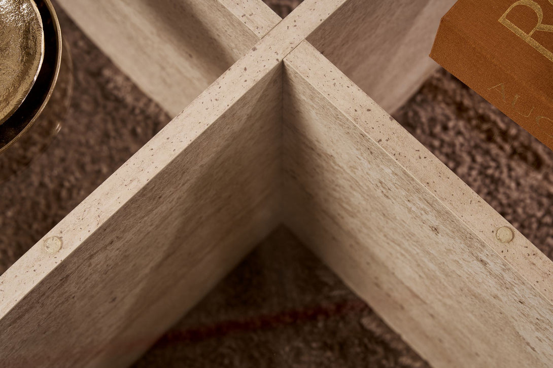Stolić za kavu Aeris - Travertine, Transparent-Vasdom.hr