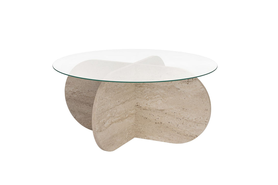 Stolić za kavu Aeris - Travertine, Transparent-Vasdom.hr