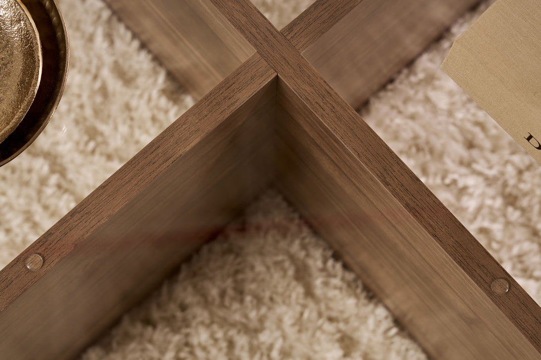 Stolić za kavu Aeris - Walnut, Transparent-Vasdom.hr