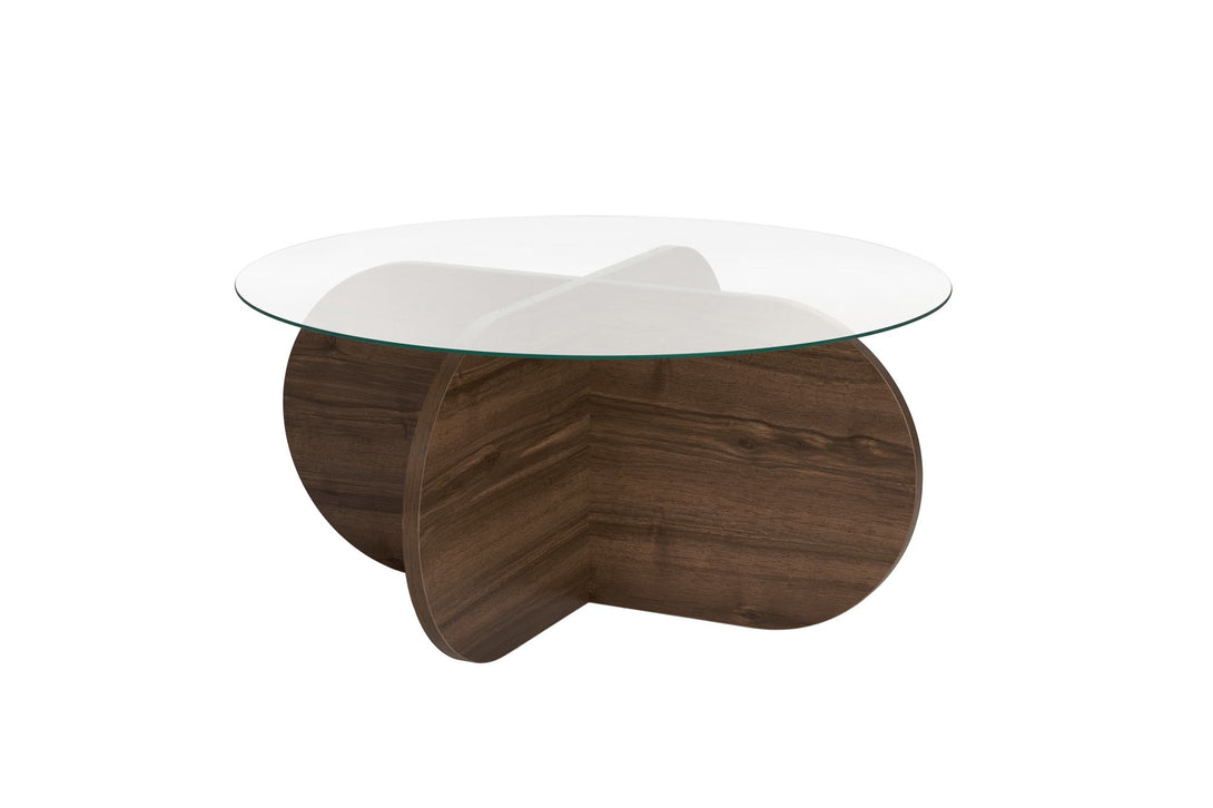 Stolić za kavu Aeris - Walnut, Transparent-Vasdom.hr