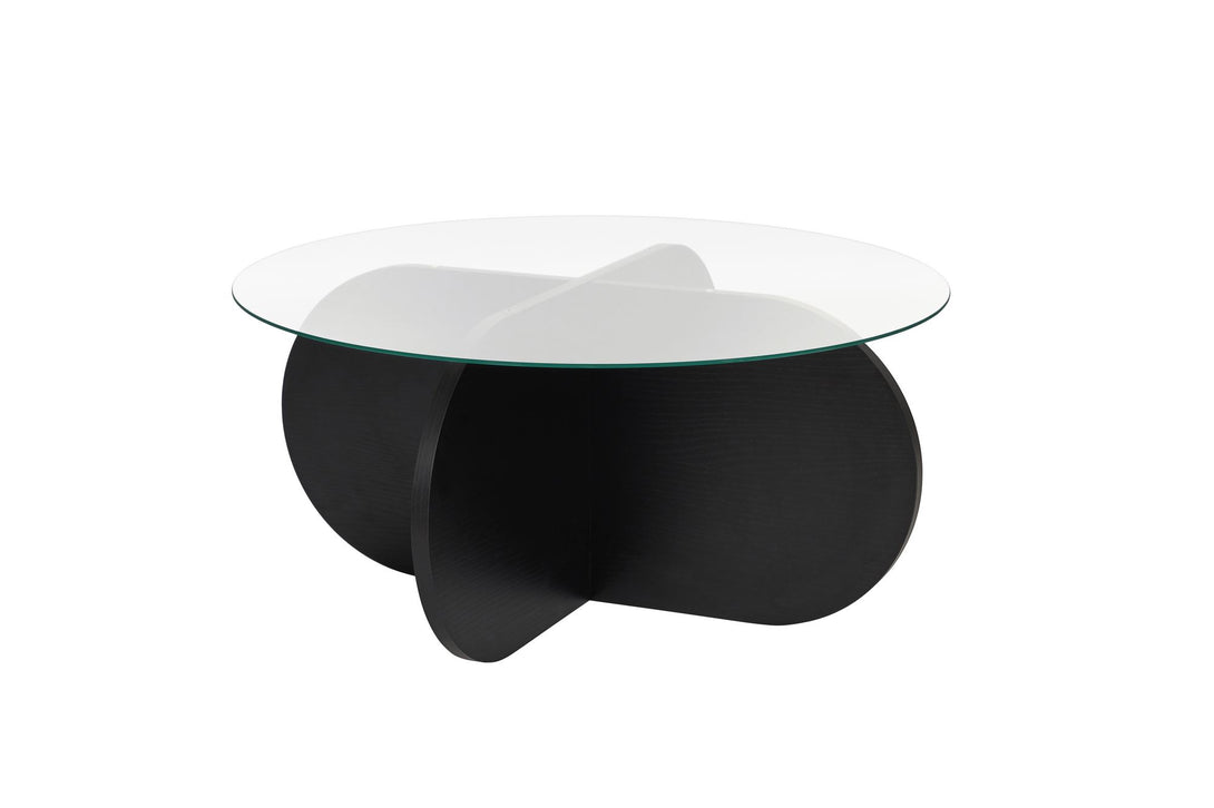 Stolić za kavu Aeris - Wood Black, Transparent-Vasdom.hr