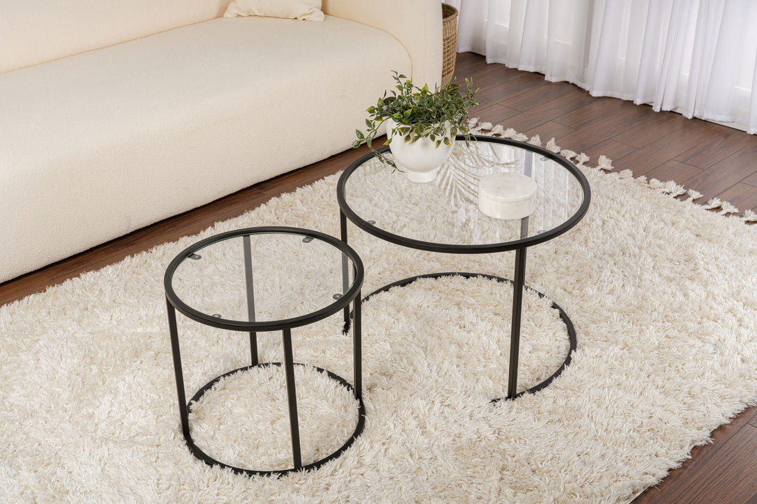 Stolić za kavu Aurum - 60, 42 - Black, Transparent-Vasdom.hr